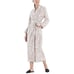 NEW NATORI Women Plush Velour Mixed Jungle Cat Prints Long Sleeve Midi Robe