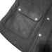 Cripple Creek Vest Black Brown Mens XL Snap Up Western Lined Wool Blend