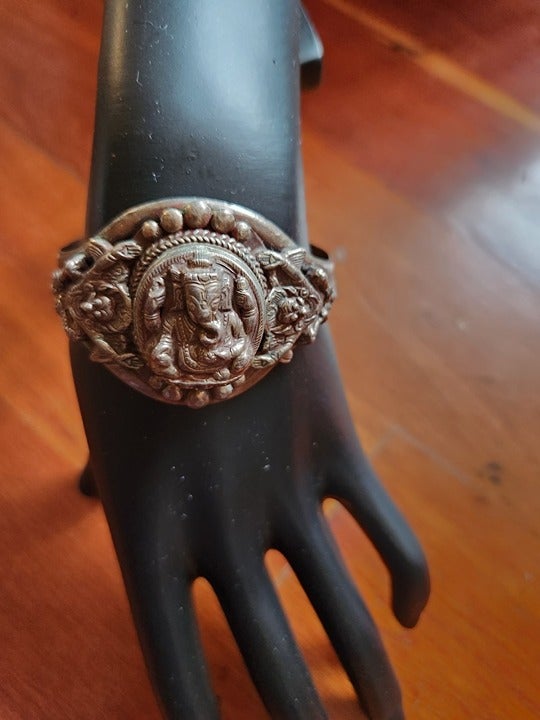 Sterling Silver Ganesh Bracelet