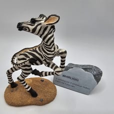 The Herd Whirligig Zebra Collection by Martha Carey. Hand signed autographed