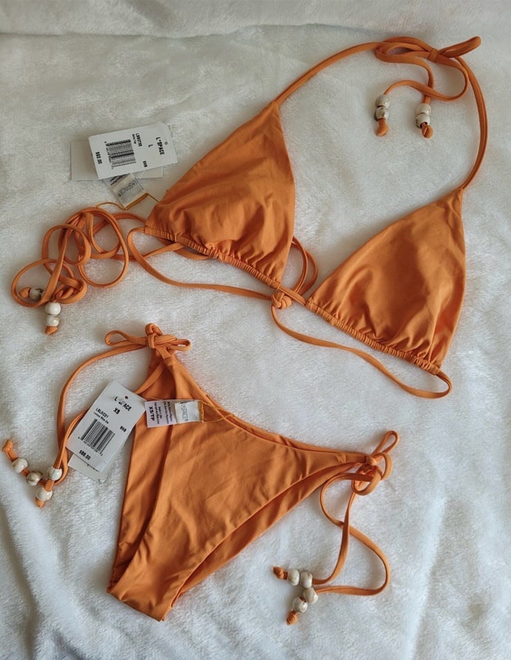 L space orange bikini
