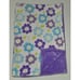 Little Miracles Purple Flowers Blue Green Fleece Baby Blanket Lovey Girl READ