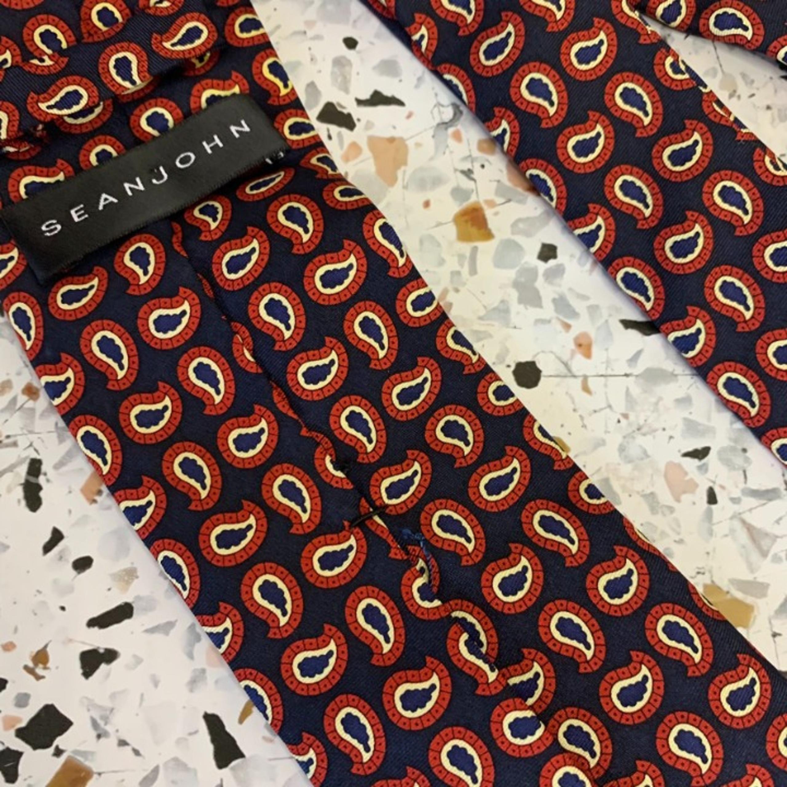 Paisley Patterned Sean John Men’s Tie 100% Silk