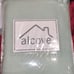 Alcove fleece blanket with satin trim