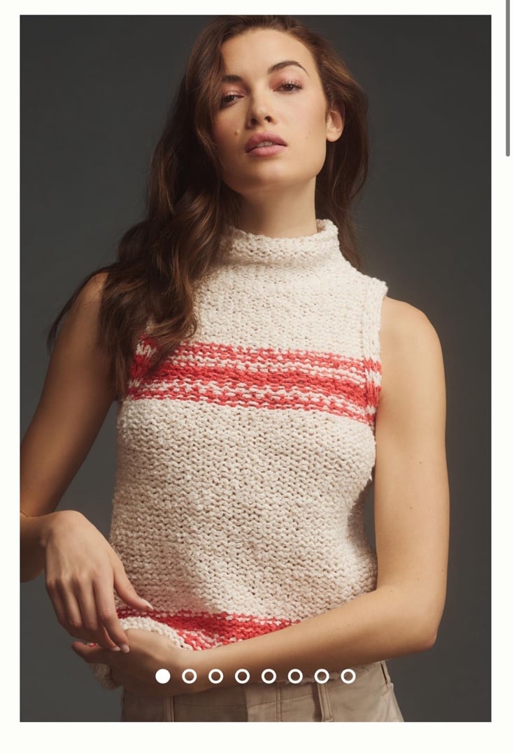Anthropologie sleeveless sweater