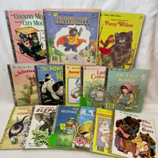 Lot Of 14 Vintage Little Golden Books - Animal Theme 1960’s - 1980’s