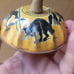 Kirchhoff Halloween Bell Noise Maker Witch Cat Vat Devil Jack O Lantern c1930s