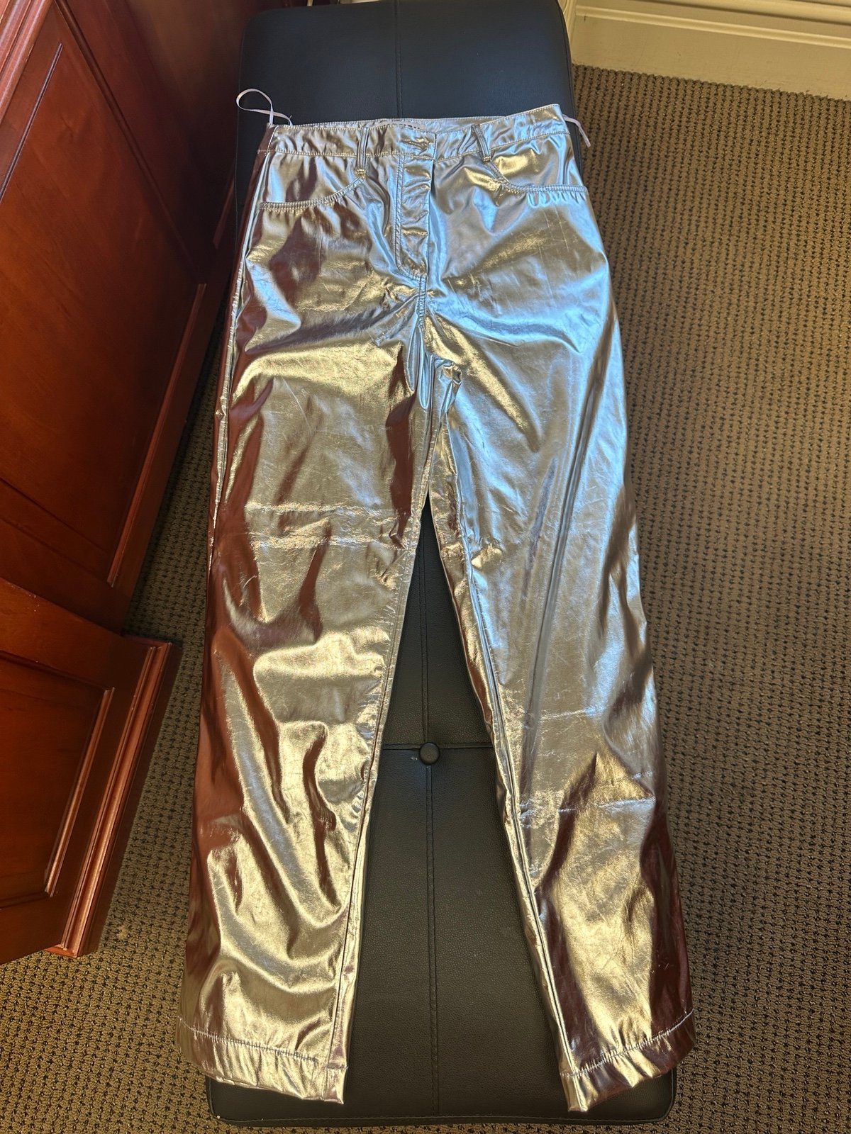 Women Metallic Jeans size Medium