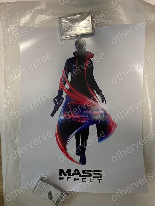 Mass Effect N7 Day 2023 Poster Lithograph Print N7 Open Ed. 18x24 Mondo *SMUDGES