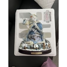 Bradford Thomas Kinkade AND TO ALL A GOOD NIGHT Illuminated Figurine 12 Tall