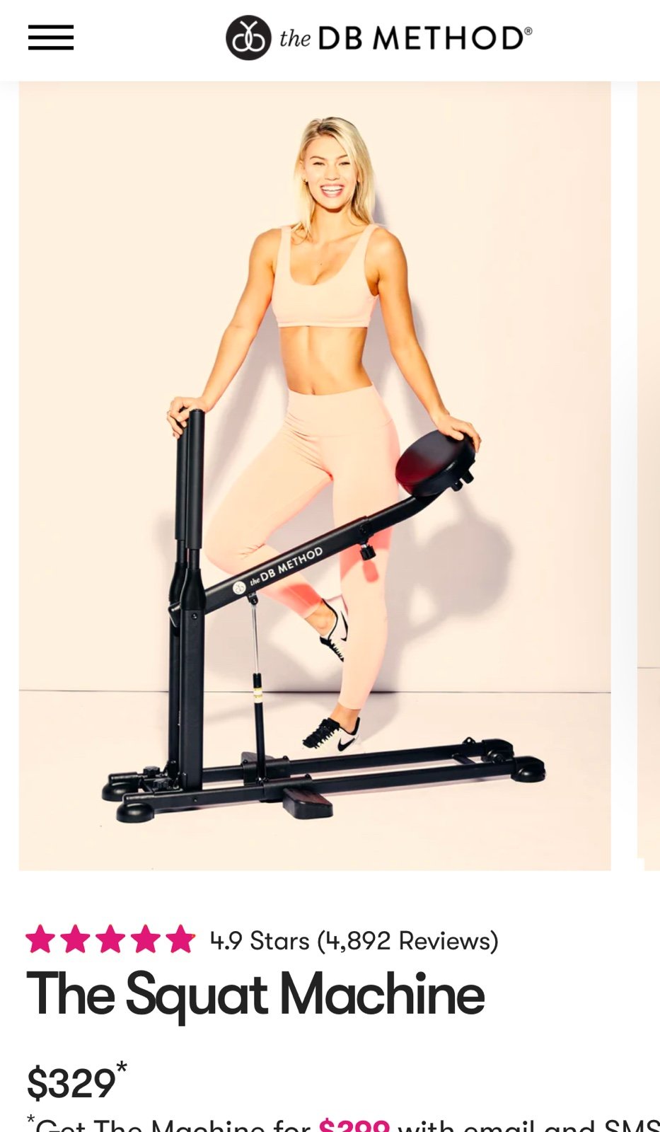 DB Method Squat Machine