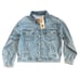 Levi's Premium Women's Pajama Trucker Denim Jacket SZ Medium NWT Cotton/Hemp