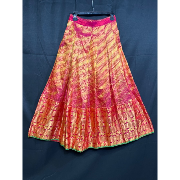 Traditional Indian Banarasi Brocade Full-Length Skirt SKU 7144