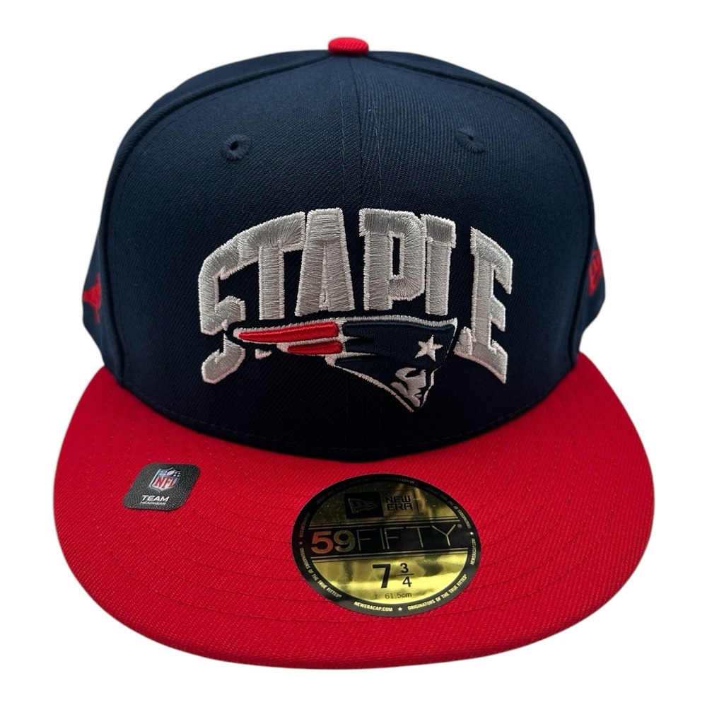 New Era x Staple New England Patriots 59FIFTY Hat Cap 7 3/4 Fitted NFL Football