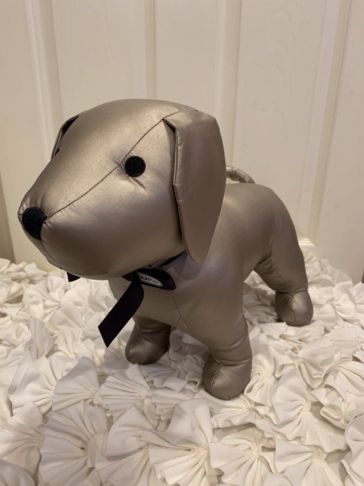 lesportsac grey / silver dog toy