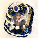 Rosette Photo Card Deco Case ItaBag Otakatsu B8 Size Navy Dark Blue White Otome
