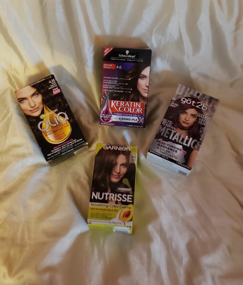 Hair color Revlon Schwarzkopf Garnier hi
