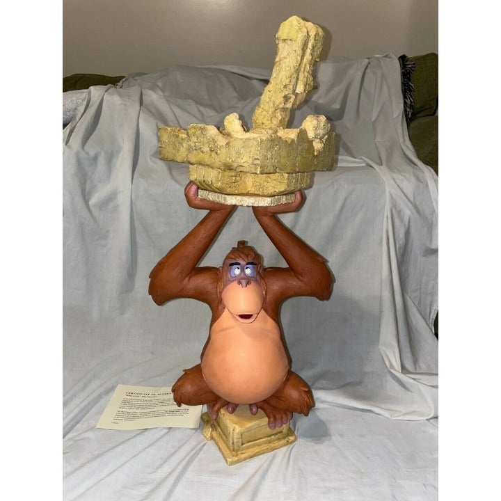 Disney Jungle Book King Louie Big Fig Figure Statue Figurine Rare COA Included