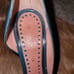 Vintage Louis Vuitton blue Patent Leather Heel 38