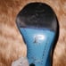 Vintage Louis Vuitton blue Patent Leather Heel 38