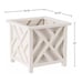 Planters Box - 14.75in Lattice Flower Box Plant Pot, Outdoor Patio Garden Decor