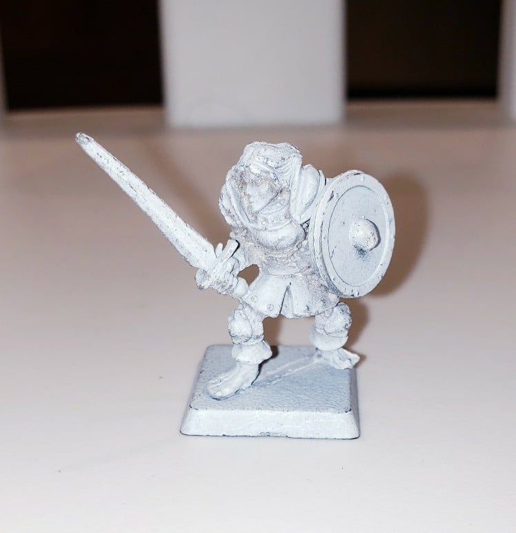Warhammer Tragedy Of McDeath Knight Of Harkness Hark Ness Metal OOP Primed White