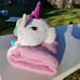2019 Jojo Siwa Nickelodeon 3D Plush Unicorn Hooded Towel Blanket Throw