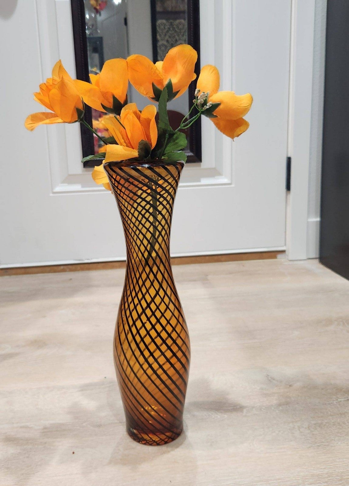 Stripped Hourglass Vase