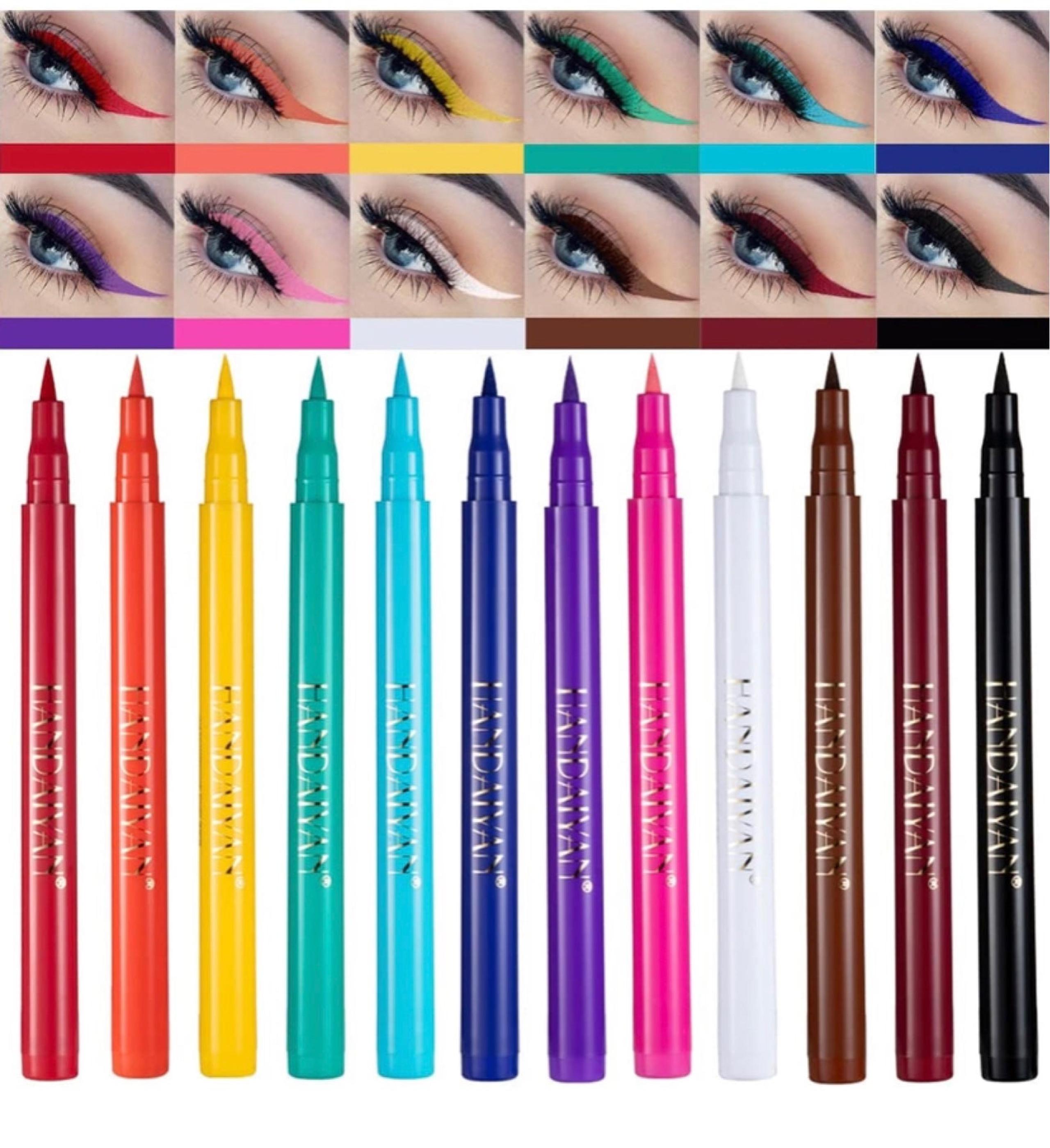 Liquid Matte Eyeliner Set 12 Colors Waterproof