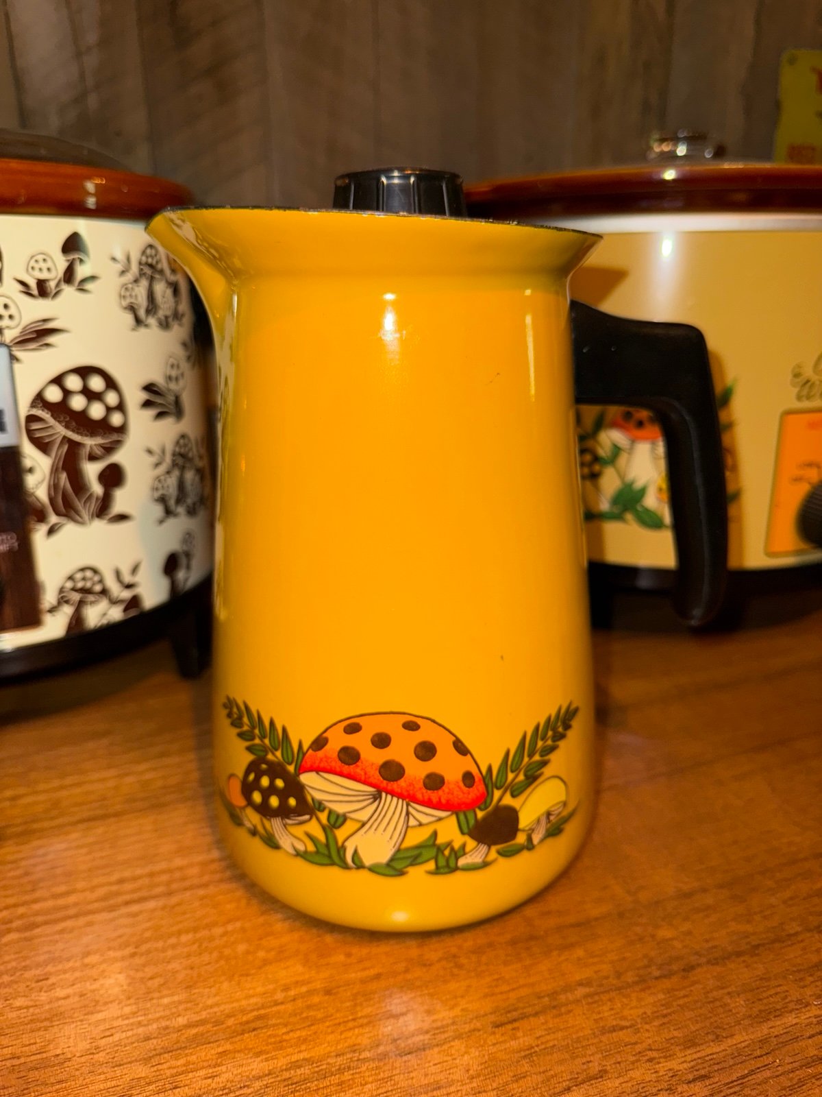 Vintage Sears Merry Mushroom Coffee Pitcher