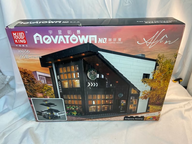 Mould King 16036 Novatown Coffee Shop Starbucks Ohsojang Building Block Set Lego