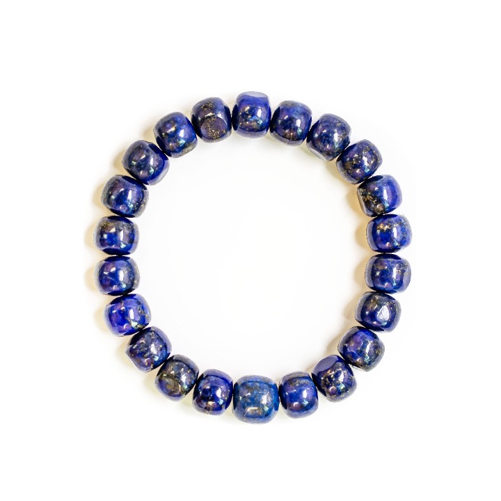 Authentic Lapis Lazuli Bracelet - Natural Afghan Healing Stone Anxiety Relief