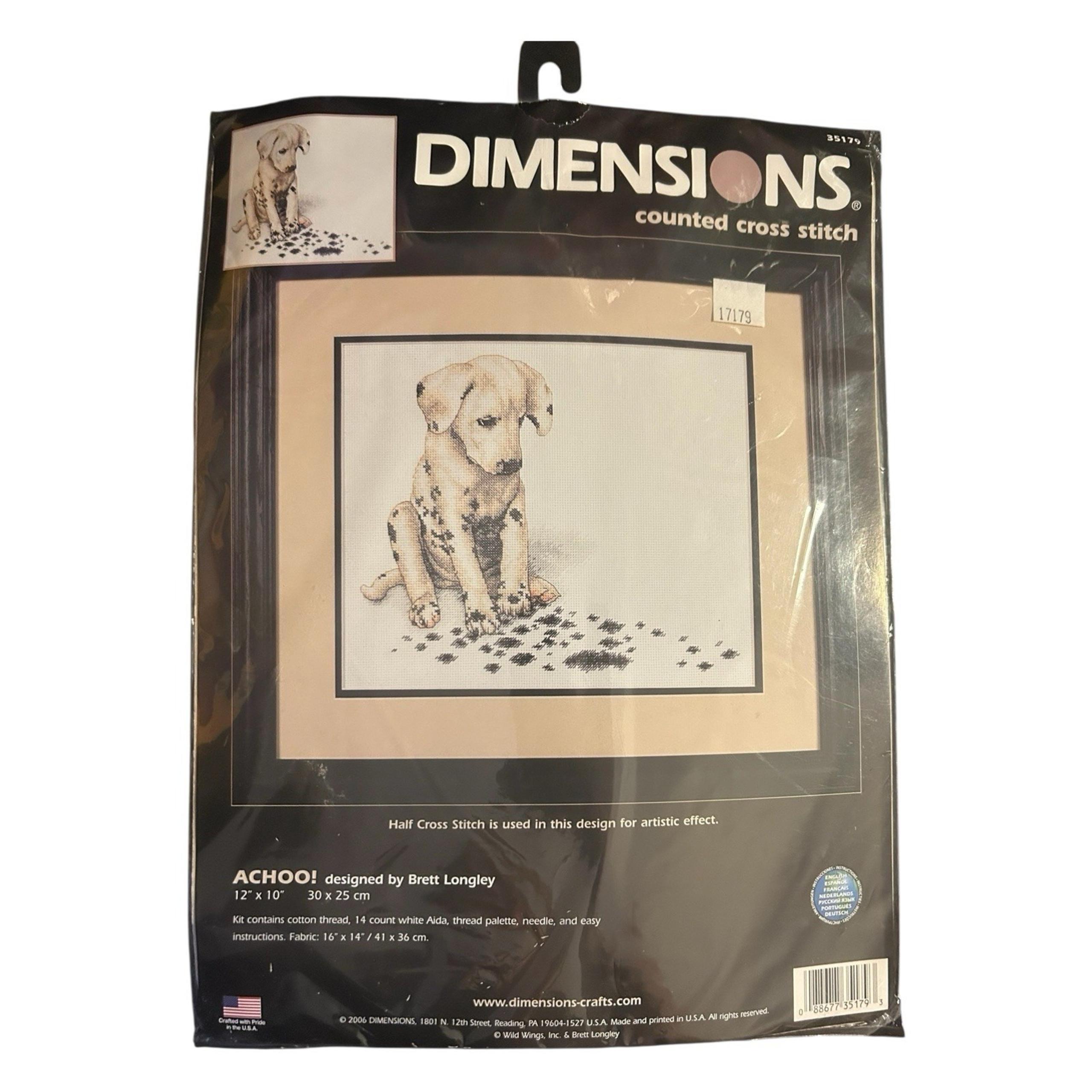 Dimensions Achoo! Counted Cross Stitch Kit #35179 Dalmatian Dog by Brett Longley