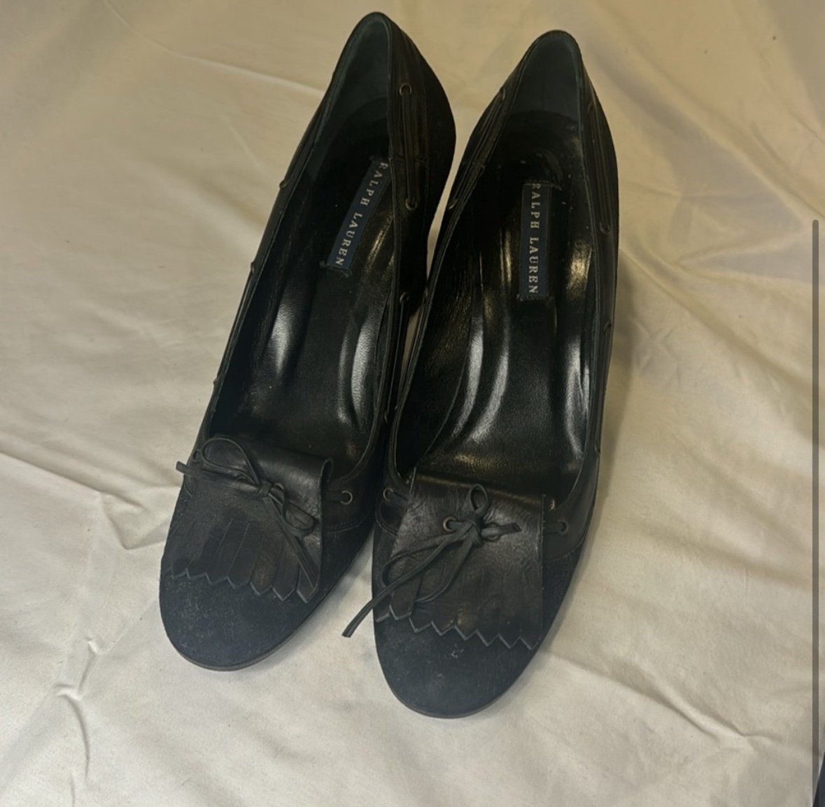 Ralph Lauren loafer heels - size 9