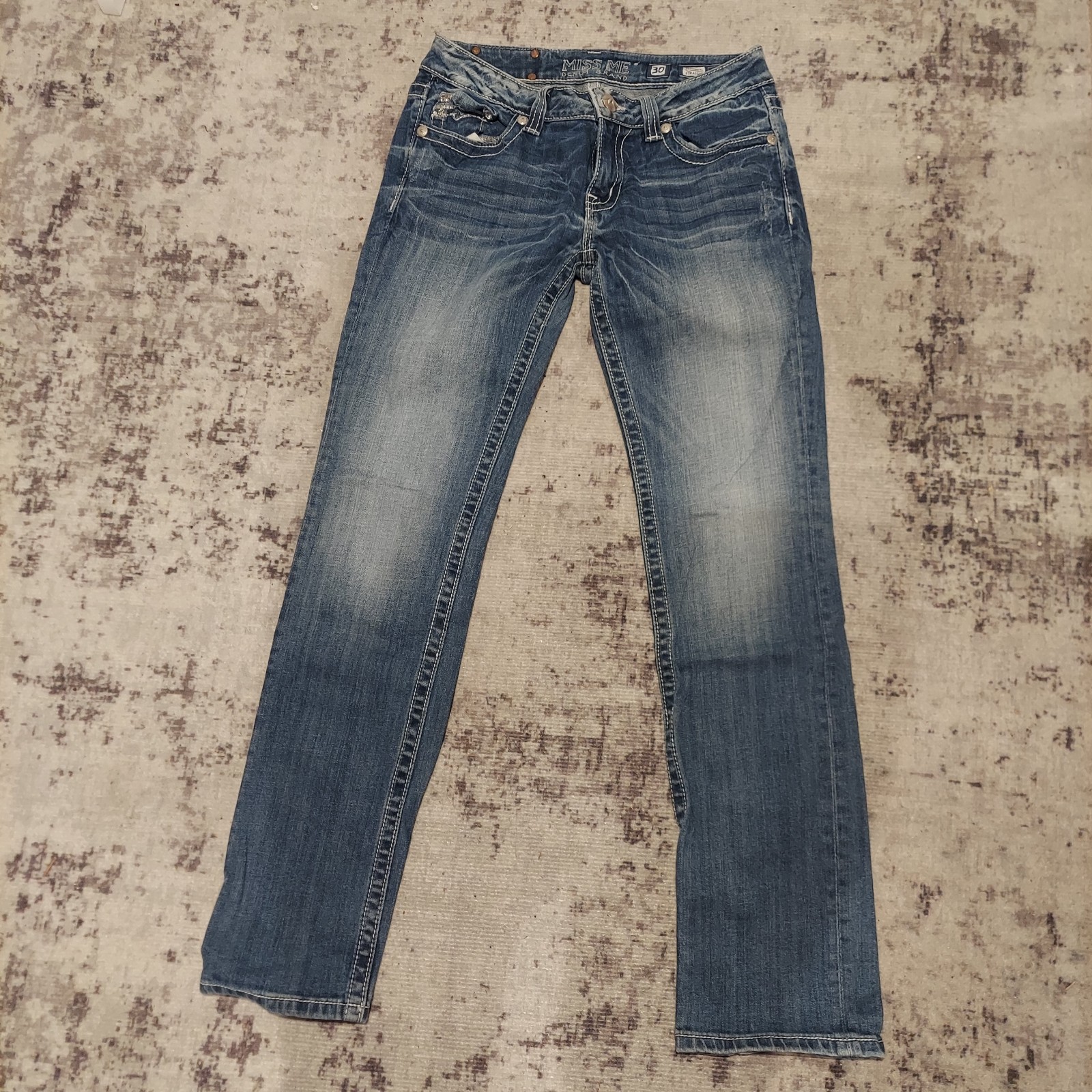 Miss Me jeans denim straight leg womens size 30