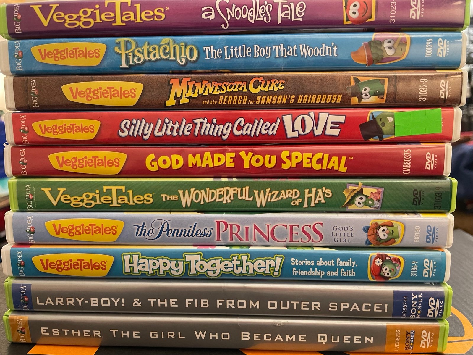 HUGE 10-PACK BUNDLE OF VEGGIETALES DVDS!! (DVD)