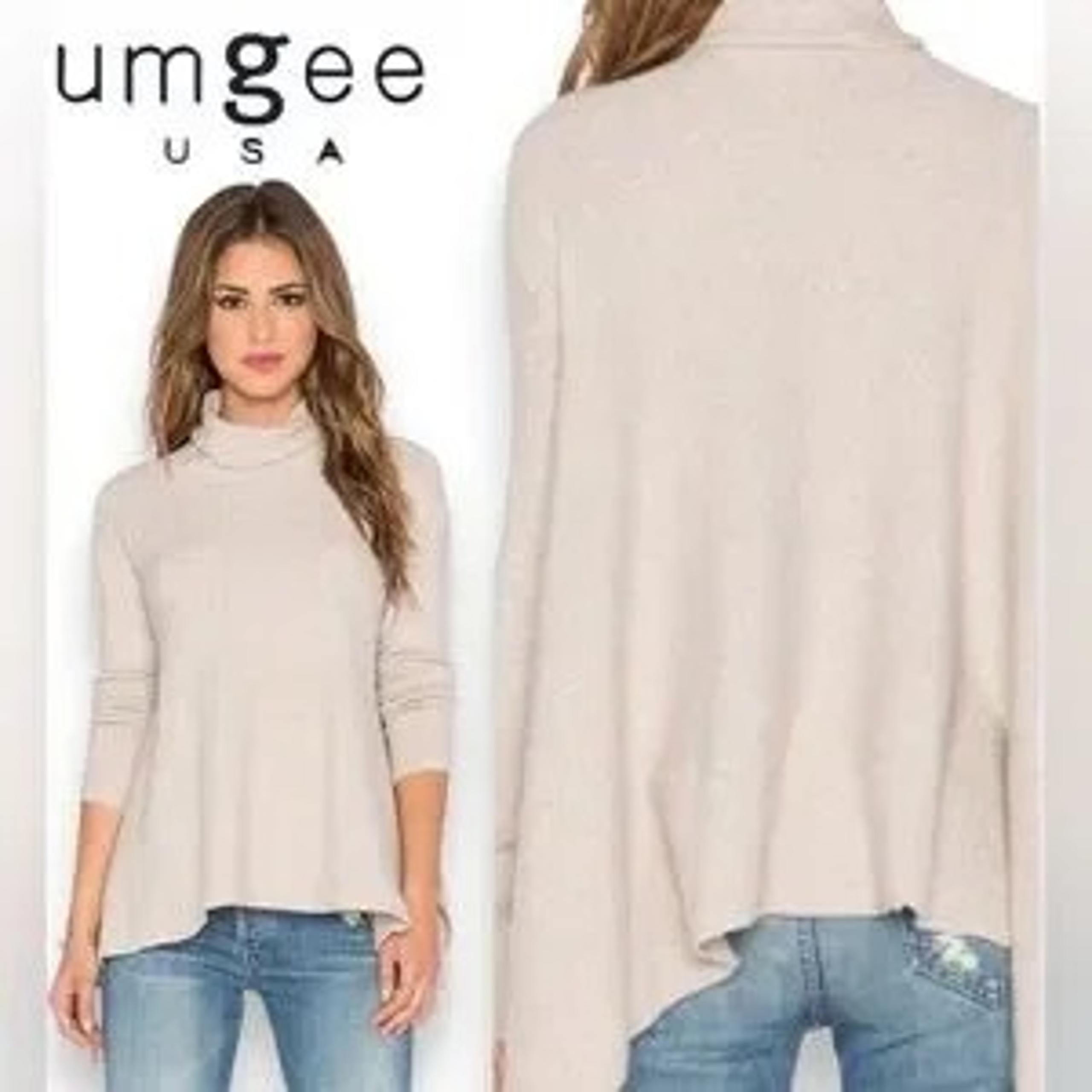 Umgee Cream Cowl Neck Sweater Cozy Knit