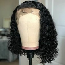 lace front wig human hair 14''