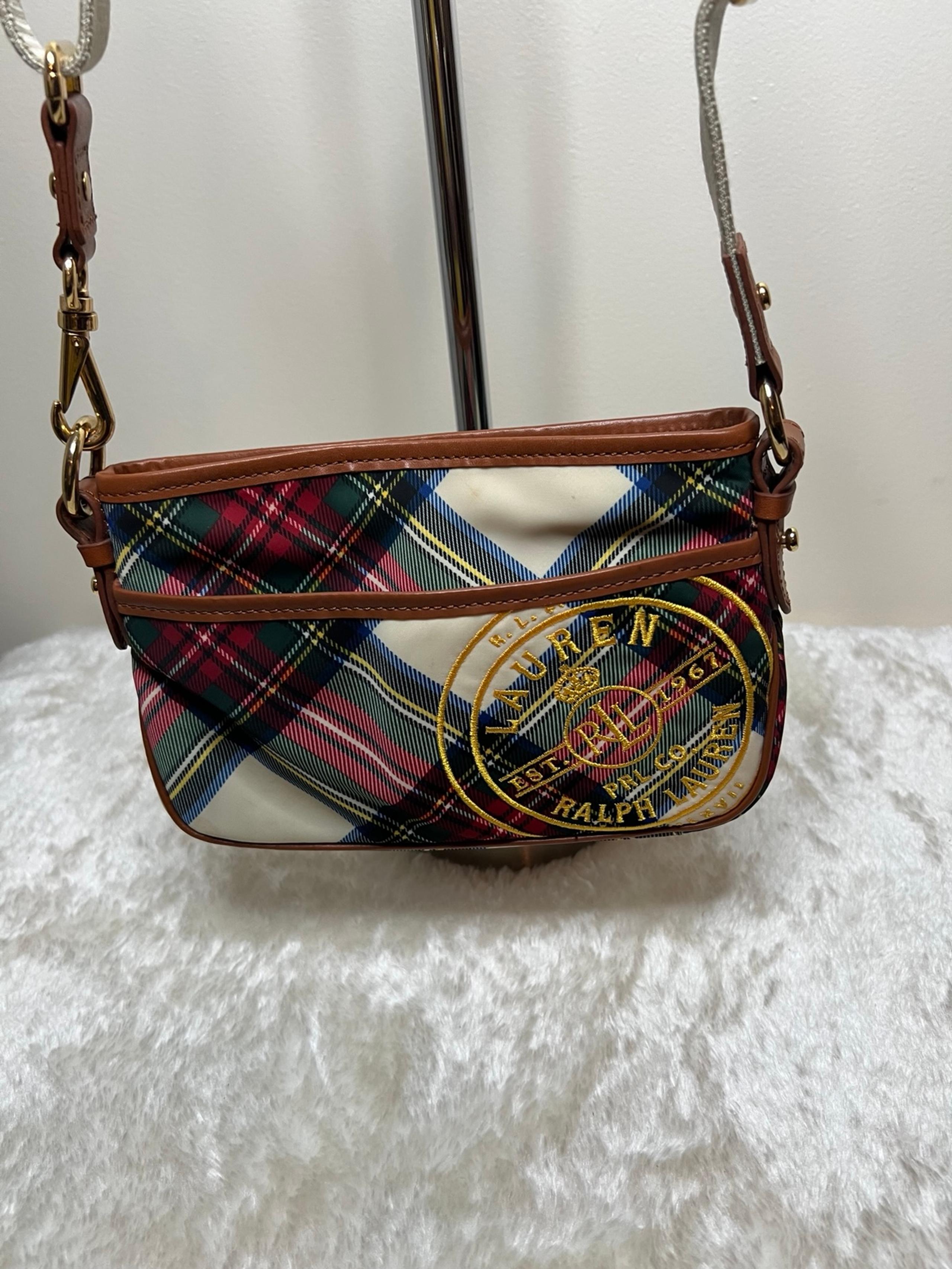 Lauren Ralph Lauren Stewart Plaid Crossbody Bag