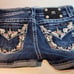 Miss me embellished bling shorts