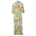 L*Space 2 Piece Pacifica Tunic & Mia Beach Cover-Up Leaf Print Women's Small NWT