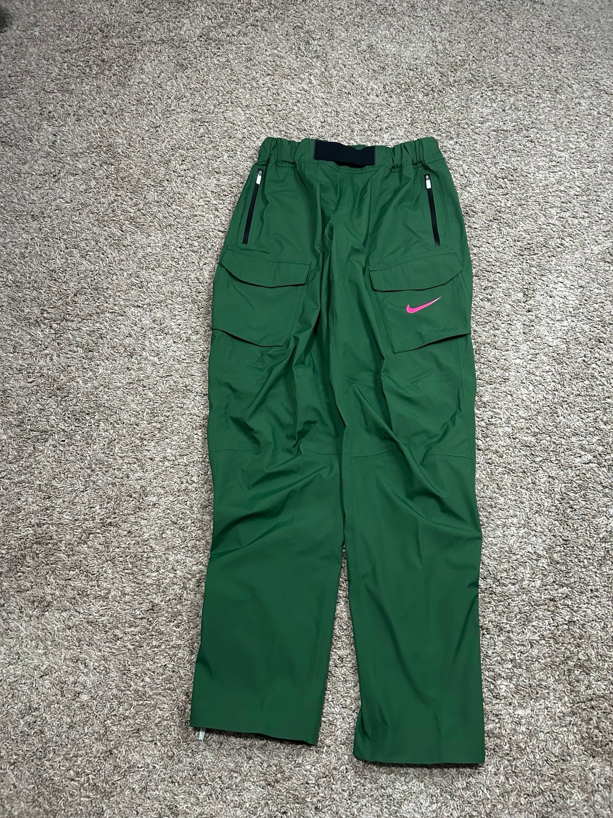 Nike Pro Elite Storm Fit Track & Field Podium Running Pants Green Pink Sz M-T
