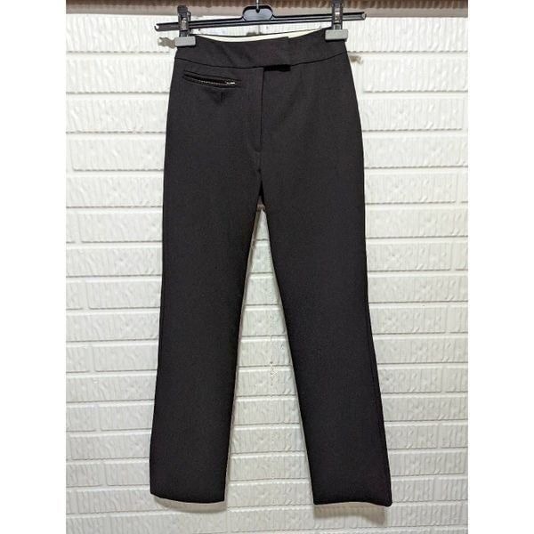 Jenne Maag Women's Black High-Rise Straight-Leg Pants Size P NWT