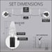 70 C6 Green LED String Lights Indoor-Outdoor Christmas String Lights, 24 Ft