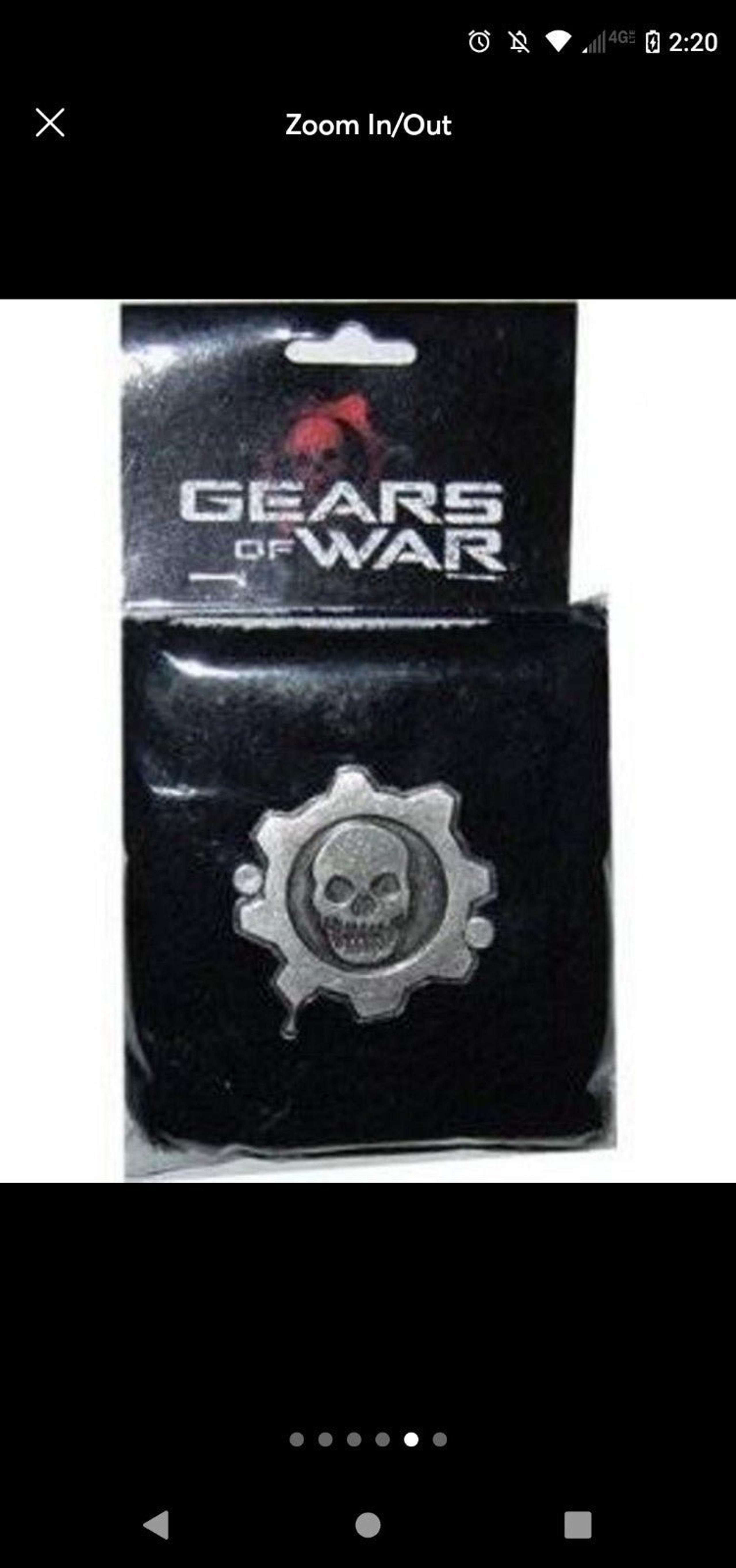 Set of 2 NEW Rare Promo Neca Gears of War 3D Metal Omen Skull Sweatbands