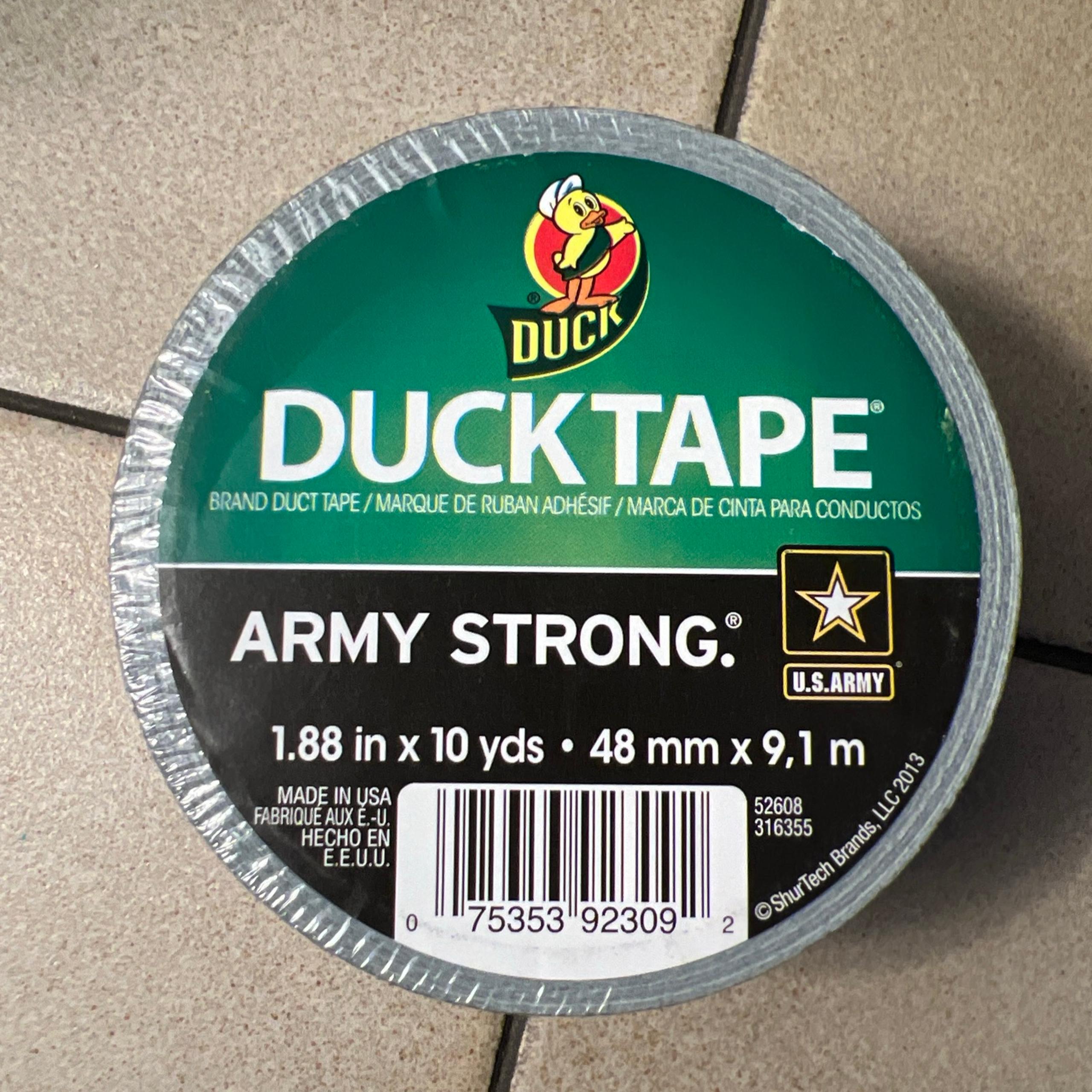 NEW Duck Brand Duct Tape, Army Strong  ⭐️ U.S. Army, 1.88" W x 10 Yd