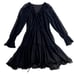 Kobi Halperin Dress Sz M Black Lace Overlay Witchy Whimsygoth Dark Fairy