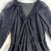 Kobi Halperin Dress Sz M Black Lace Overlay Witchy Whimsygoth Dark Fairy