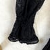 Kobi Halperin Dress Sz M Black Lace Overlay Witchy Whimsygoth Dark Fairy
