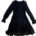 Kobi Halperin Dress Sz M Black Lace Overlay Witchy Whimsygoth Dark Fairy